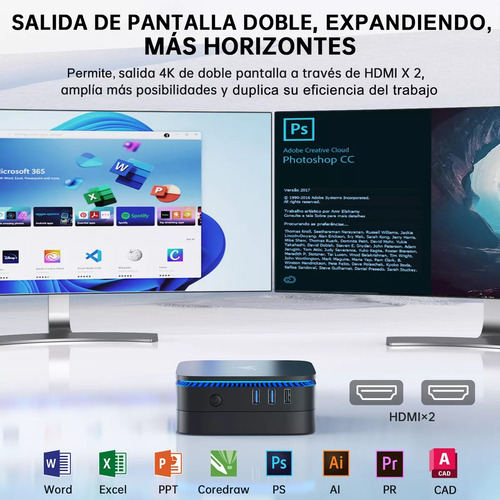 Mini Pc Kam Rui Ak1 Plus, Intel N100, 8gb Ram, 256gb Windows
