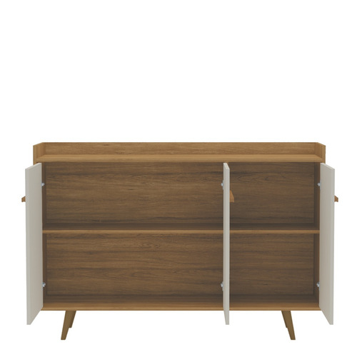 Imagem 4 de 4 de Aparador Buffet Quartzo - Cinamomo/off White