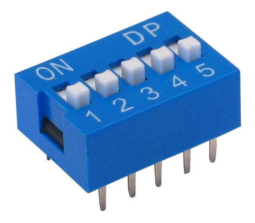 Chave Dip Switch 5 Vias 180 Graus (kf1001-05)