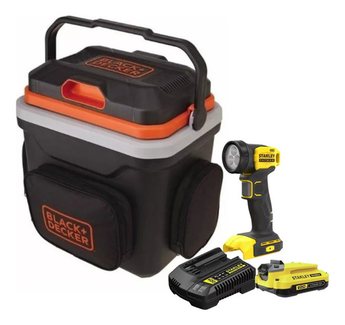 Geladeira Portátil 24 L Black Decker 12v Bdc24l Com Lanterna