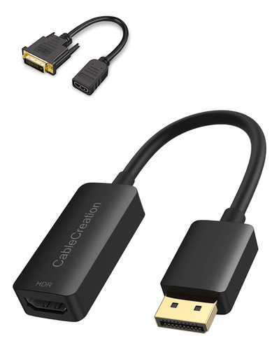 Adaptador Activo Displayport Hdmi Cable Dvi 0.5 Pie Corto