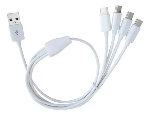 Cable Multicargador Universal 4 En 1 Con Puertos Micro-usb