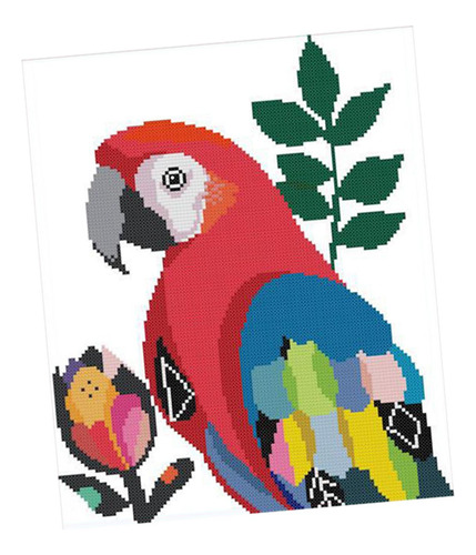 Kit De De Loro Preimpreso Para Adultos Niños 14ct 2 Hebras