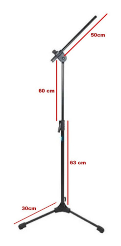 Imagem 2 de 2 de Pedestal Para Microfone Ask C/ Cachimbo