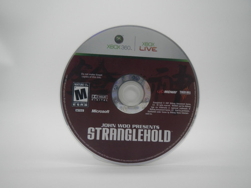 Stranglehold Xbox 360 Gamers Code*