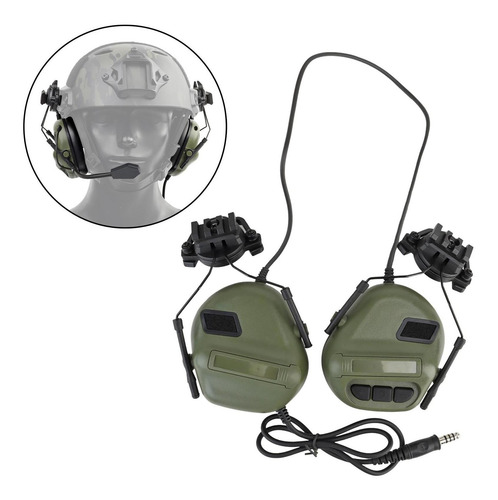 Casco Auriculares Orejeras Orejeras Defensor Para Ptt Radio