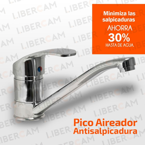 Canilla Griferia Monocomando Cocina Mesada Pico Largo Oferta