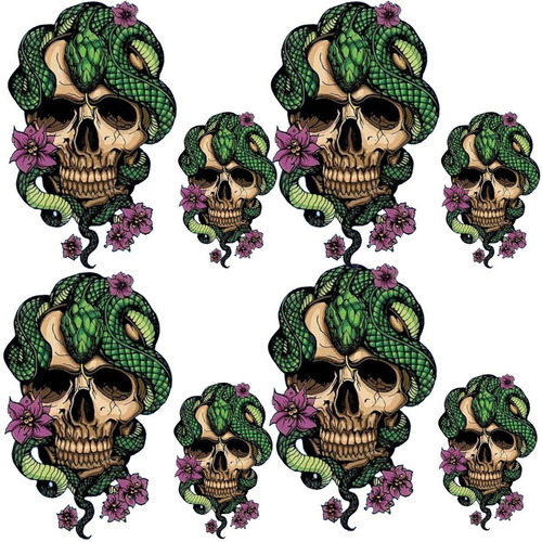 Termoadhesivos Calavera De Ropa, Mxsls-004, 4 Parches Grande