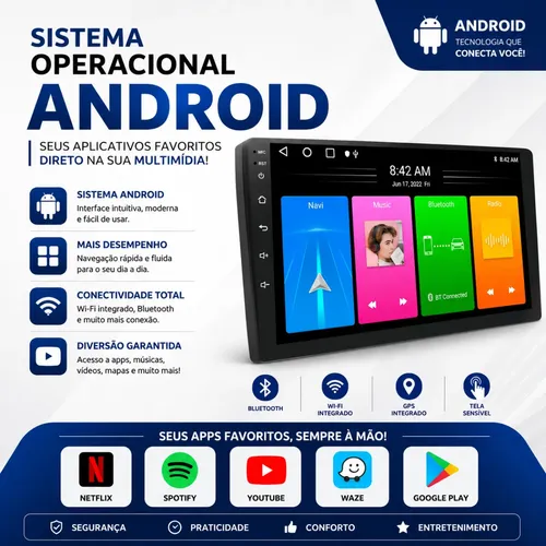 Multimidia H-tech Ht-9210ca 9 2din 2gb 32gb Android Carplay