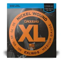 Comprar Cuerdas Para Bajo 5 Cuerdas Daddario Exl160-5, 50-135