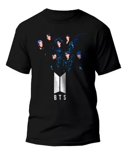 Remera Bts, Boy Band, Negra Tallas De Y Adulto Unisex