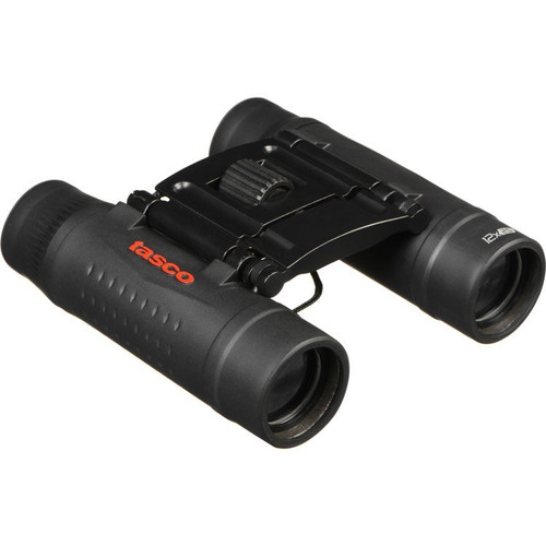 Binocular Tasco 12x25 Essentials Techo Negro Compact 178125.