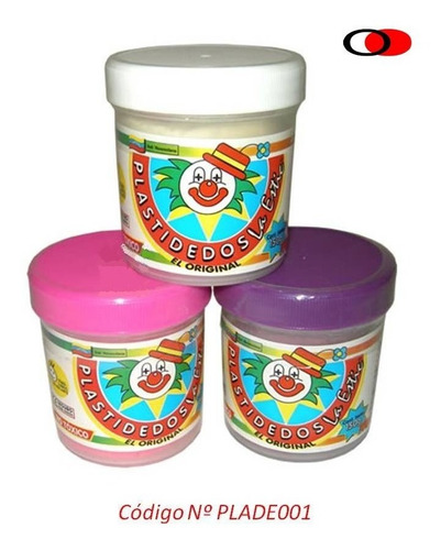 Imagen 1 de 1 de Plastidedos Colores Surtidos X 1 Caja*12