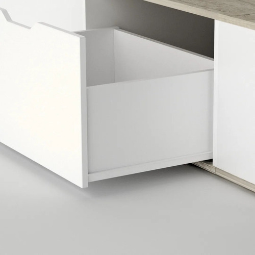 Cama Box Base Sommiers Cajones Madera Multifunción 140x190 P