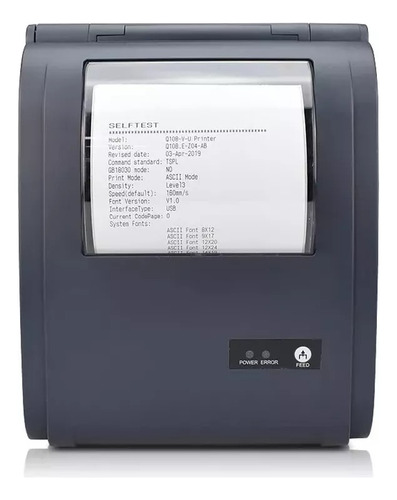 Impressora Térmica de etiquetas Tipo Zebra 100x150 40x25 compatível com resma dobrada largura de 40mm a 100mm acompanha 3 Bobinas de envios para e-commerce auto colante sem ribbon - Cor Preto