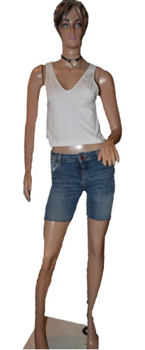 Scombro Short Bermuda De Jean Modelo Amelie