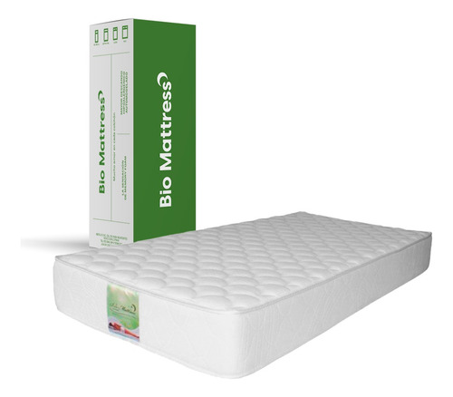 Colchón Queen Size Semifirme Memory Foam Alpha Bio Mattress Color Blanco