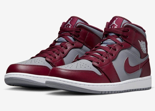 Championes De Basket Nike Air Jordan 1 Mid ( Cherrywood Red)