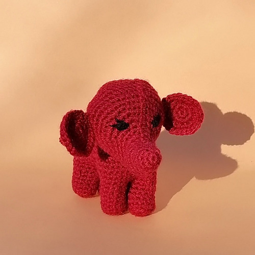 Amigurumi Elefante Peluche Tejido Crochet Muñeco Apego