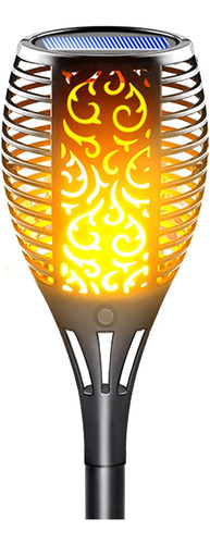 Antorcha Solar Lazybuddy Con Llama Parpadeante, Fuego Solar