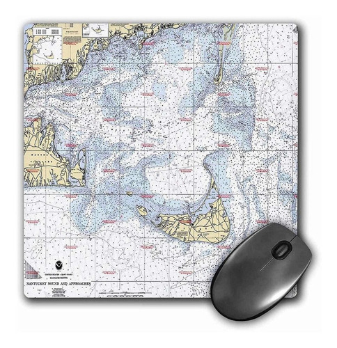 Impresión De Gráfico De Nantucket Isla  mouse Pad, 8 por