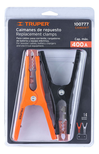 Caiman Cocodrilo Para Cables Pasa Corriente Bateria Truper