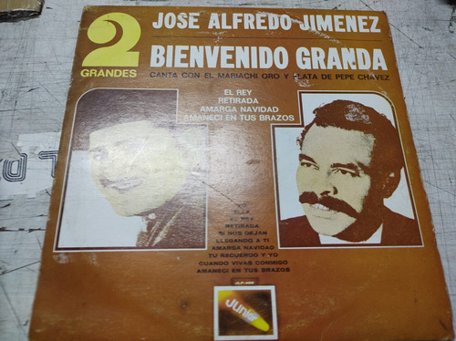 2 Grandes José Alfredo Y Granda Vínyl, Lp, Acetato Oferta1