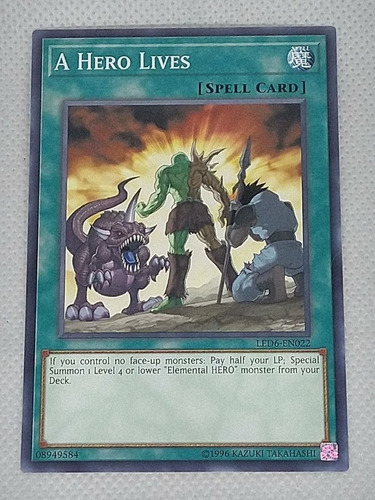 A Hero Lives Un Héroe Vive Comun Yugioh (Usado)