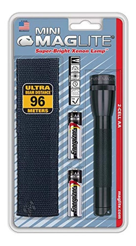 Linterna Maglite Mini Incandescente 2 Celdas Aa, Negro