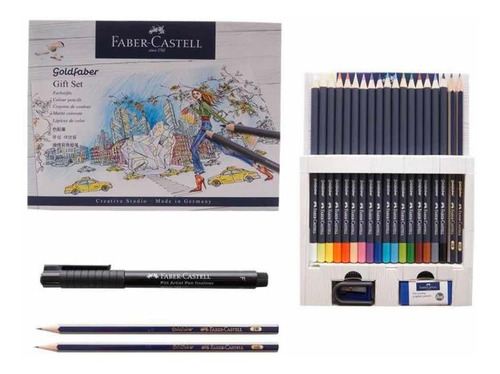 Faber Castell Colores Set De Dibujo Con 23 Piezas Arte