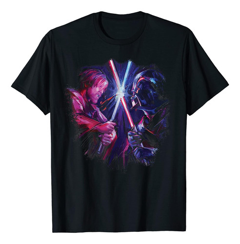 Polera Pintada De Star Wars Obi-wan Kenobi Darth Vader Due