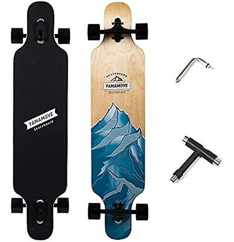 Skateboards Longboard Skateboard, 44-inch 7-ply Artisan Bam