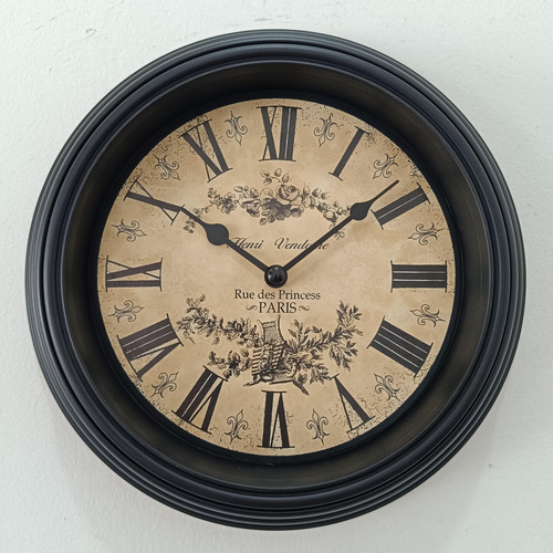  Reloj De Pared  61,8x24,7x25,5cm Elemental Dis.3h