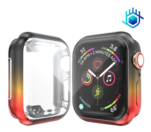Imagen 4 de 5 de Funda Polycolor Premium Con Mica Para Apple Watch Protector