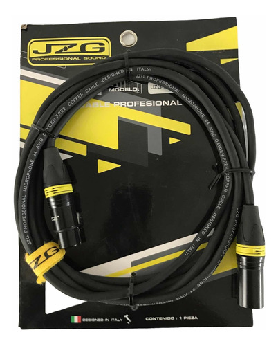 Cable Para Microfono 3 Mts Libre De Oxígeno Marca Jzg