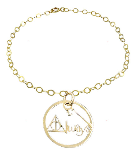 Pulsera Always Harry Potter Baño Oro 24k Plata 925 Envio