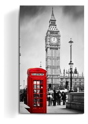 Cuadro Mural Londres Inglaterra Big Ben Cabina Telefono Deco