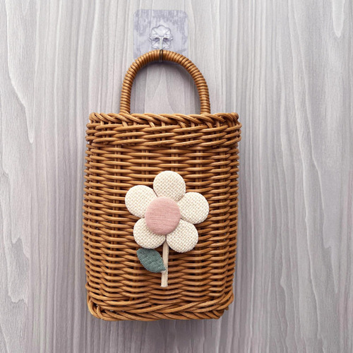 Cesta Colgando Almacenamiento Montada En La Pared S Flor