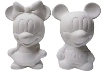 Comprar Alcancias Mickey Mouse Minnie 10 Piezas Sin Pintar Mickey Minnie Sin Pintar