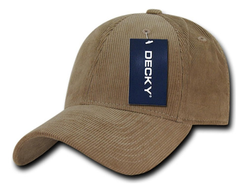 Decky 231-kha Gorras De Pana Con Estructura Baja, Caqui