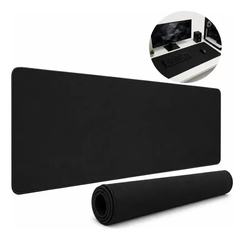 Mousepad Gamer Profissional 90x40 Cm Desk Pad Alta Qualidade Preto