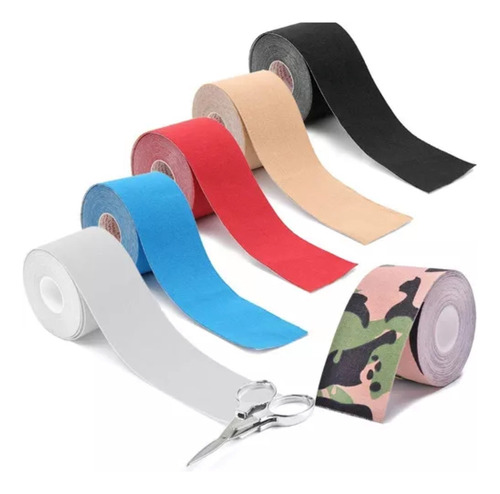 Cinta Kinesiologica Vendaje Muscular Kinesiotape 5x5 Colores