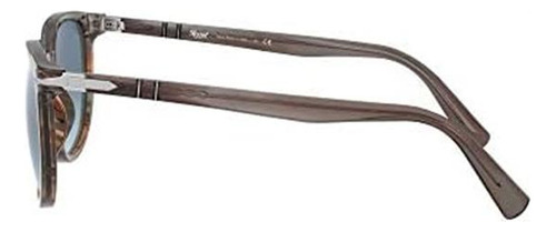 Persol Po3226s Gafas De Sol Redondas, Azul Degradado A Rayas