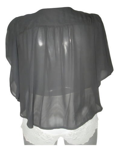 Blusa Torera,ensamble Negra Talla 18 ( 38 )
