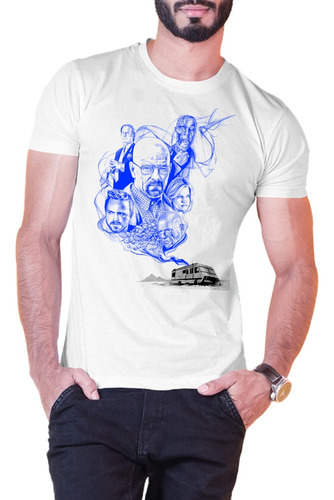 Playera Breaking Bad Serie Drama Tendencia Personaje Éxito  