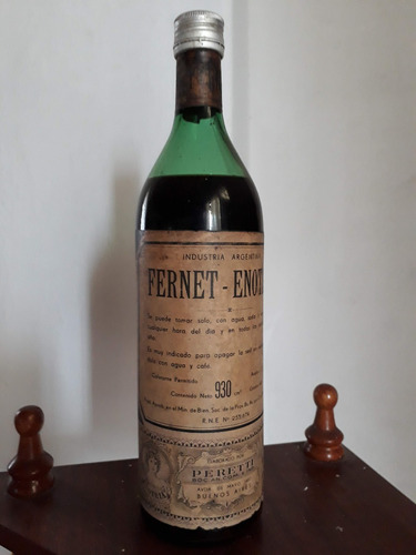 Botella Fernet Enotria Sin Abrir