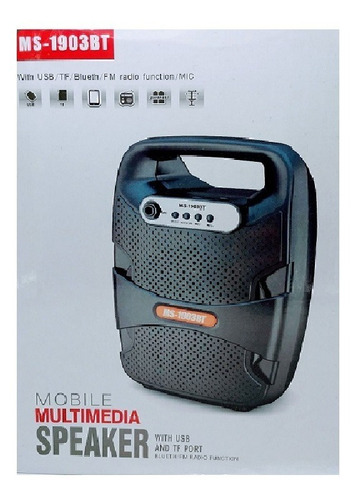 Imagen 4 de 6 de Parlante Bluetooth Con Entrada Par Micrófono 15w Fm Usb