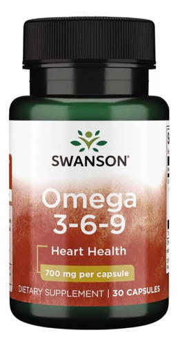 Omega 3-6-9, 700 Mg 30 Caps, Salud Cardiovascular Y Mental