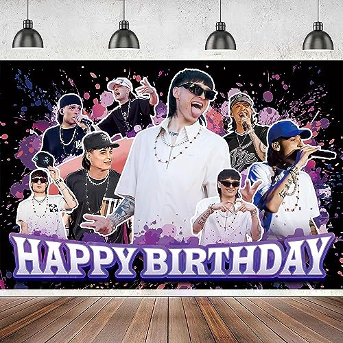 5x3ft Pluma Cantante Feliz Cumpleaños Banner, Pluma Cg2te