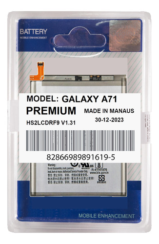 Battria Premium Para Galaxy A71 A715 A716 + Nova Lacrada!